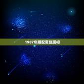 1987年婚配更佳属相，1987年属兔男更佳婚配