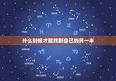 什么时候才能找到自己的另一半，什么时候才能找到我的另一半了