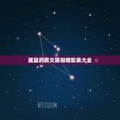 属鼠的男女属相婚配表大全，男女属鼠的属相婚配表，属鼠的和什么属相最配？