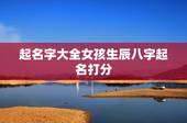 起名字大全女孩生辰八字起名打分，周易测名字打分