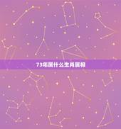 73年属什么生肖属相，1973年属什么生肖什么星座