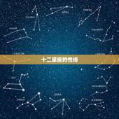 十二星座的性格，十二星座性格特点
