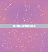 2021年43岁属什么属相，十二生肖年龄对照表