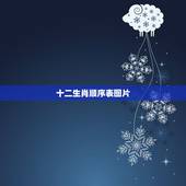 十二生肖顺序表图片，十二生肖图片大全12张