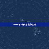 1994年1月4日是什么命，1994年正月初四五行