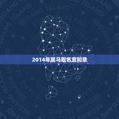 2014年属马取名宜和忌，2014年刚出生属马的男孩要取什么名字好啊？