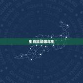 生肖鼠是哪年生，鼠年是哪一年
