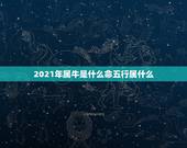 2021年属牛是什么命五行属什么，属牛的是什么命