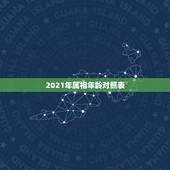 2021年属相年龄对照表，2021年十二生肖年龄对照表