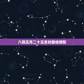 八四正月二十五亥时最佳婚配，女八四年八月初五子时和男八五年正月二十亥时