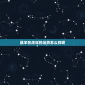 属羊在虎年的运势怎么样呢，79年属羊女2022年运势