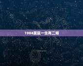 1984属鼠一生有二婚，1984年属鼠的人农历五月初八生，会二婚吗