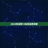 2024年运势12生肖运势详解，2022年最顺的生肖