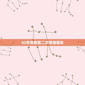 83年男猪第二次婚姻哪年，83年的猪第一次婚姻失败后，第二次婚姻会过的