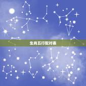 生肖五行配对表，十二生肖五行配对表猴与牛相配吗