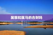 属猴和属马的合财吗，马和猴做生意合不合财