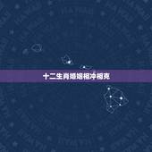 十二生肖婚姻相冲相克，十二生肖相冲相合表