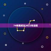 74年属虎女2022年运程，74年属虎女2022年运势及运程