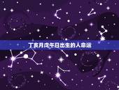 丁亥月戊午日出生的人命运，戊午日柱遇什么地支大富