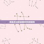 男属虎女属兔婚配好吗男属狗，男属虎女属狗配吗