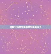 属鼠今年多大年龄的今年多大了，属猪的今年多大