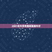 2001年牛年有哪些属相牛仔，属牛的与什么属相和？