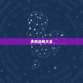 多肉品种大全，多肉一共有多少个品种，它们都叫什麼名字