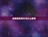 结婚若犯青牛马什么意思，白马怕青牛到底谁克谁