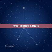 快手一眼就吸引人的网名，快手吸引粉丝昵称