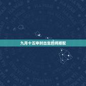 九月十五申时出生的鸡婚配，属鸡的人一生的命运我是农历 1993九月十五