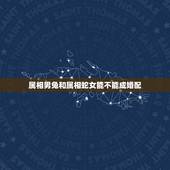 属相男兔和属相蛇女能不能成婚配，属兔男和属蛇女在一起合适吗？