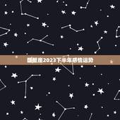 巨蟹座2023下半年感情运势，巨蟹座今年的感情运势
