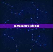 属虎2022事业运势详解，2023年属虎人的全年运势
