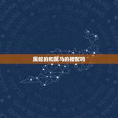 属蛇的和属马的相配吗，女属蛇男属马相配可以吗