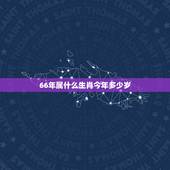 66年属什么生肖今年多少岁，请问今年66岁是什么生肖