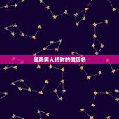 属鸡男人招财的微信名，请帮我取一个属鸡的有意义的微信名