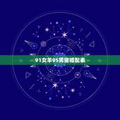 91女羊95男猪婚配表，1991年属羊的与1995年属猪的相配吗
