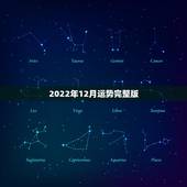 2022年12月运势完整版 2022财运最差的生肖