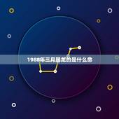1988年三月属龙的是什么命，1988年3月出生的是什么命