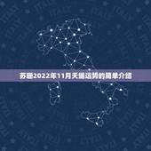 苏珊2022年11月天蝎运势的简单介绍