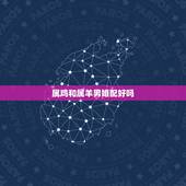 属鸡和属羊男婚配好吗，属羊和属鸡 男能婚配吗