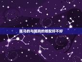 属马的与属狗的婚配好不好，属马的和属狗的结婚好吗