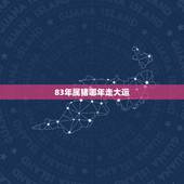83年属猪哪年走大运，1983年的人今天财运在哪里