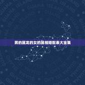 男的属龙的女的属相婚配表大全集，配的属相，男属龙的属相婚配表，属龙男和