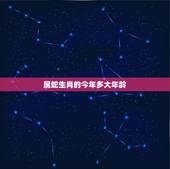 属蛇生肖的今年多大年龄，2022 年生肖表完整版