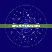 起名字2021免费八字起名男，测名字2021免费八字起名周易