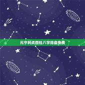 元亨利贞四柱八字排盘免费，元亨利贞 四柱八字在线排盘