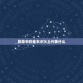 算命中的金木水火土代表什么，算命中的五行是什么意思