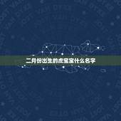 二月份出生的虎宝宝什么名字，虎年出生的宝宝如何取名