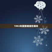 1992年属猴姻缘在哪年，1992年属猴人在羊年的婚姻状况